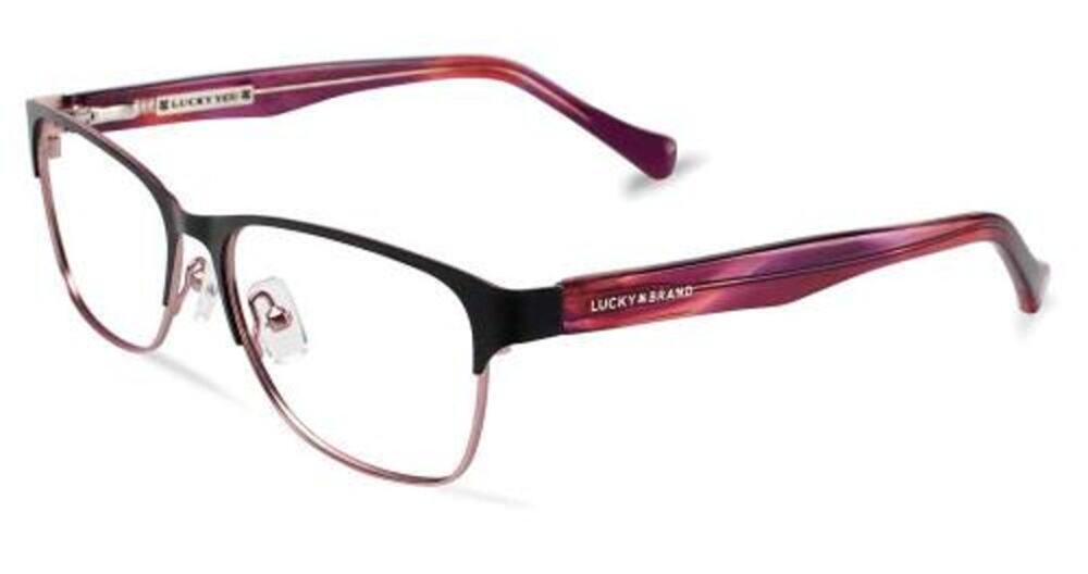 NEW Lucky brand 101 black Y2K rectangular eyeglasses